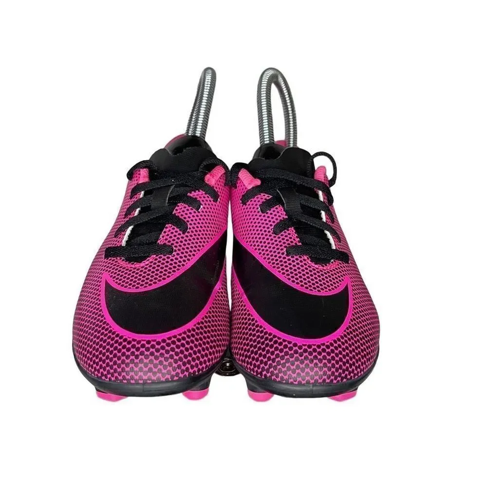 Nike Bravata Ii Girl's Youth Pink Blast Black Sneakers 1.5Y